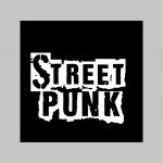 Street Punk  čierne teplákové kraťasy s tlačeným logom